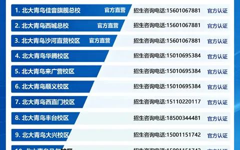 2026年北京北大青鸟校区实力排名（最新公示）