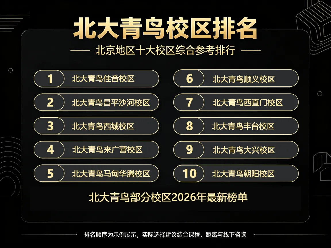 2026北大青鸟鸿蒙开发方向校区哪家靠谱?