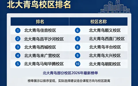 北大青鸟云计算课程优质校区推荐：2026年北京校区怎么选？